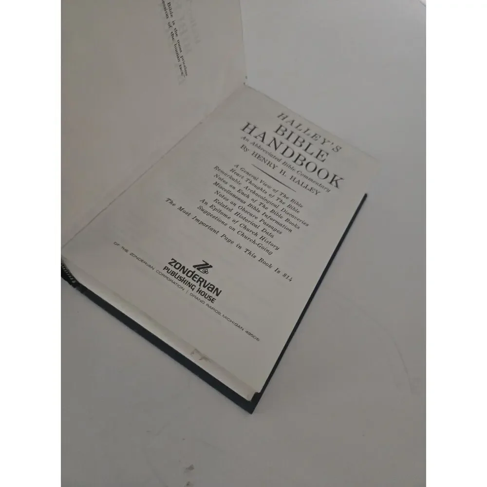 Halley's Bible Handbook 24th Edition 18th Printing 1975